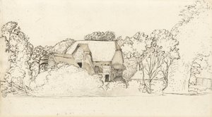 An Ancient Barn at Shoreham by Samuel Palmer